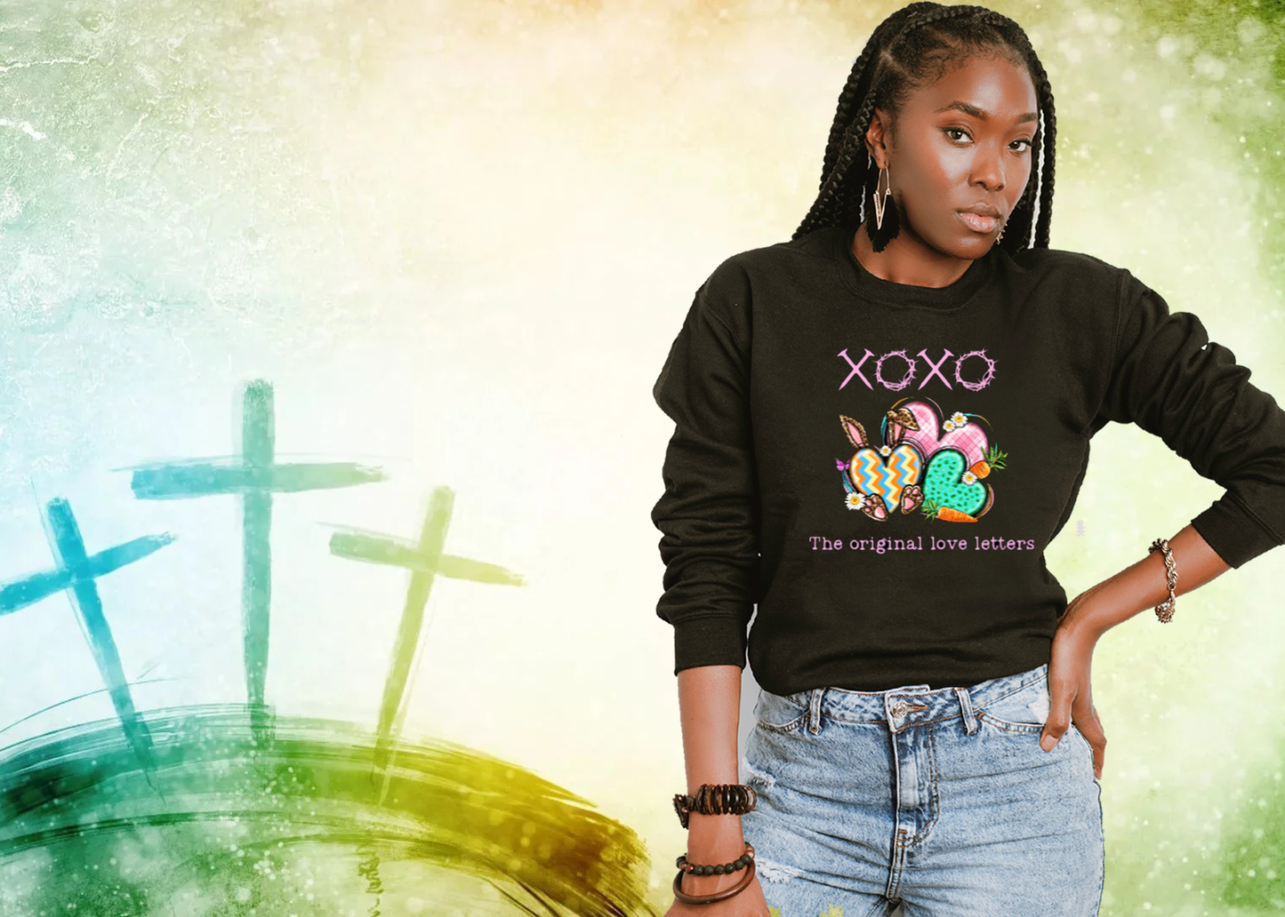 Easter Expressive Tees XOXO