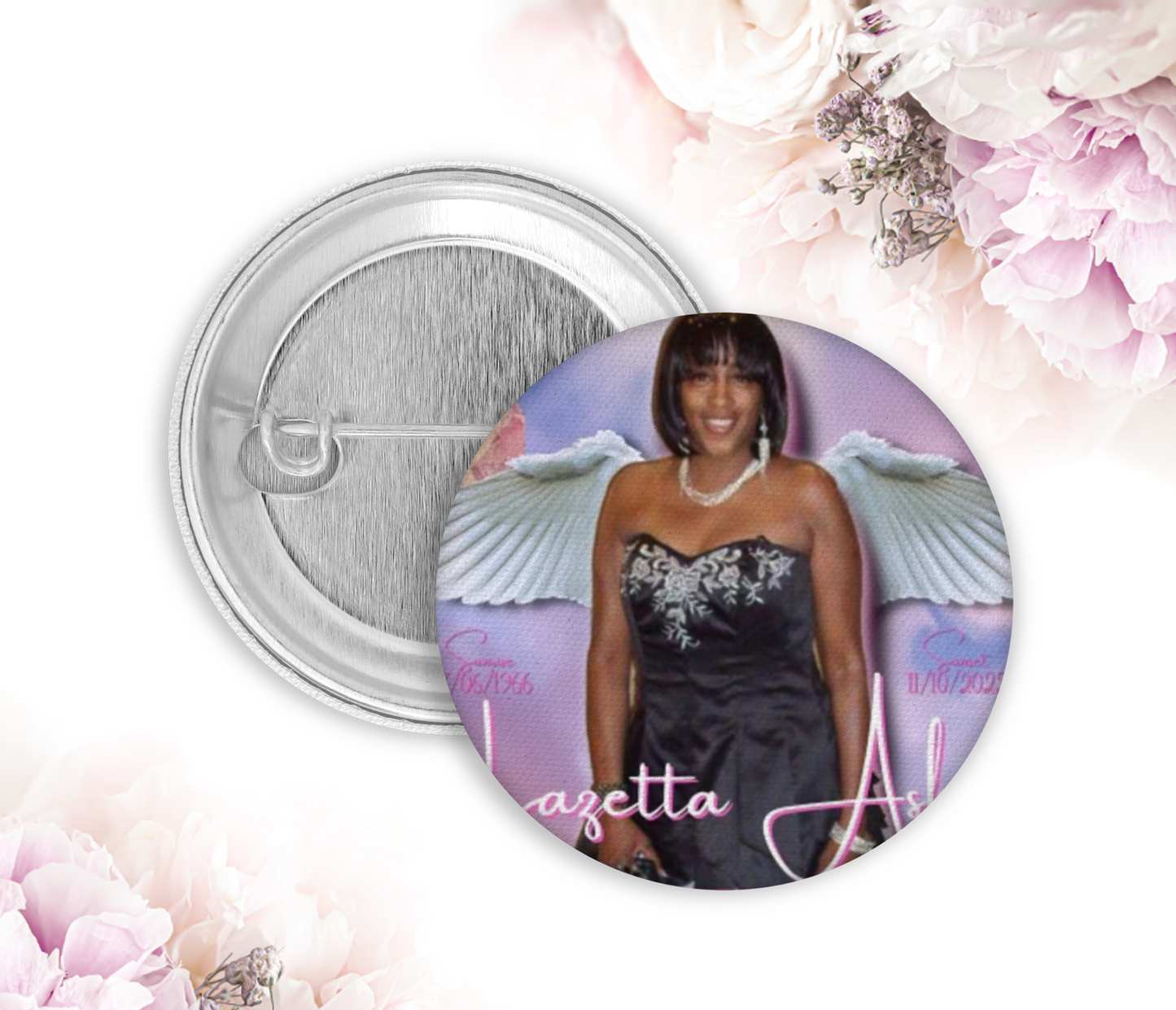 Custom Memorial Buttons