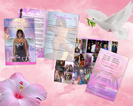 Obituaries Program Services 8.5 X 11 Booklet